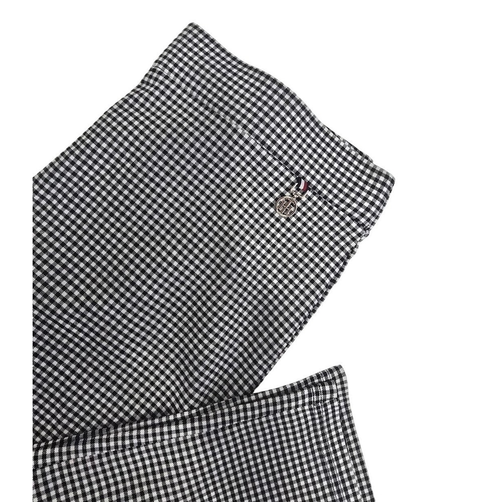 Tommy Hilfiger Women Black White Gingham Check Pull On Pants H21PN92G Stretch L - Picture 2 of 9